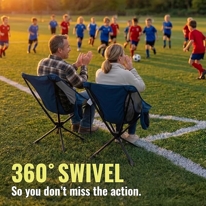 360° Rotation Swivel Camping Chair