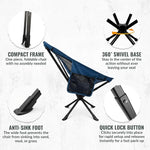 360° Rotation Swivel Camping Chair