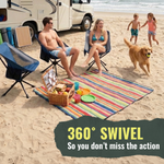 360° Rotation Swivel Camping Chair